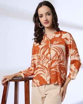 fig Men Tropical Print Relaxed Fit Top-picture-38