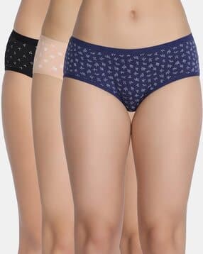 zivame Pack of 3 Hipsters with Inner Elastic Waistband -picture-33