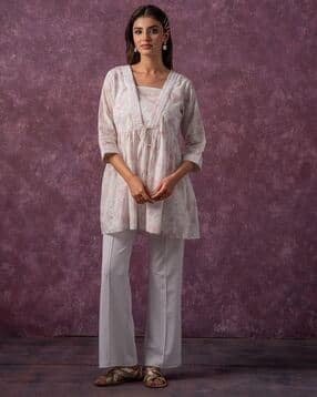 juniper Women Embroidered Relaxed Fit Tunic-picture-47
