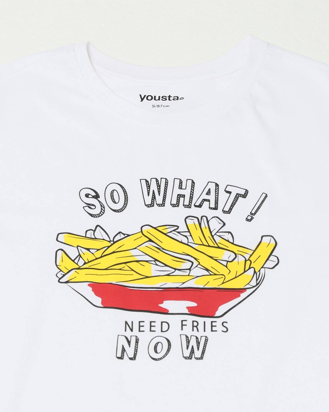 Buy YOUSTA Women French Fries Graphic Pr Online | Ajio.com