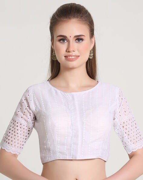 PUJIA MILLS Women Front Open Blouse
