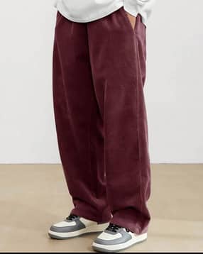 Men Mid Rise Relaxed Fit Pants-image-42