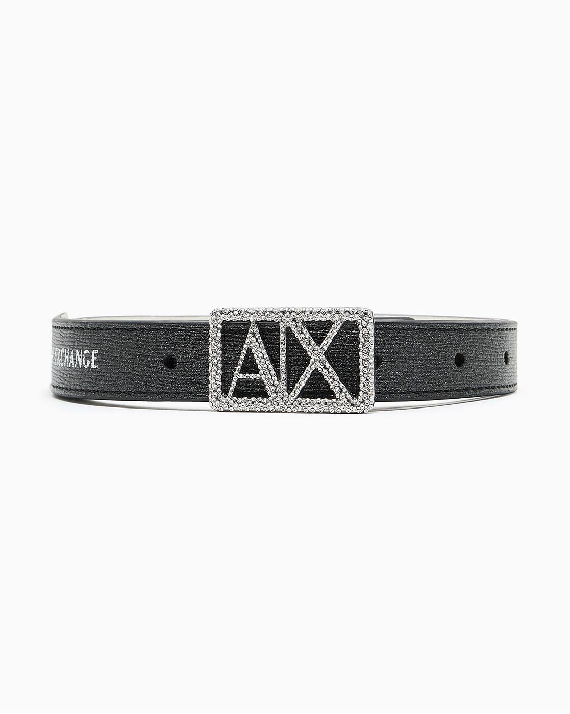 Buy ARMANI EXCHANGE Belt with Logo Buckle Closure Online | Ajio.com