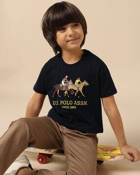 u.s. polo assn. Boys Graphic Regular Fit Crew-Neck T-Shirt-picture-45