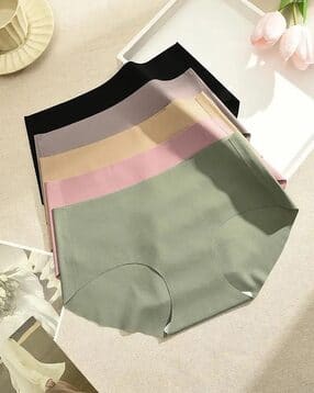 gialon Pack Of 5 Seamless High Rise Briefs-picture-25