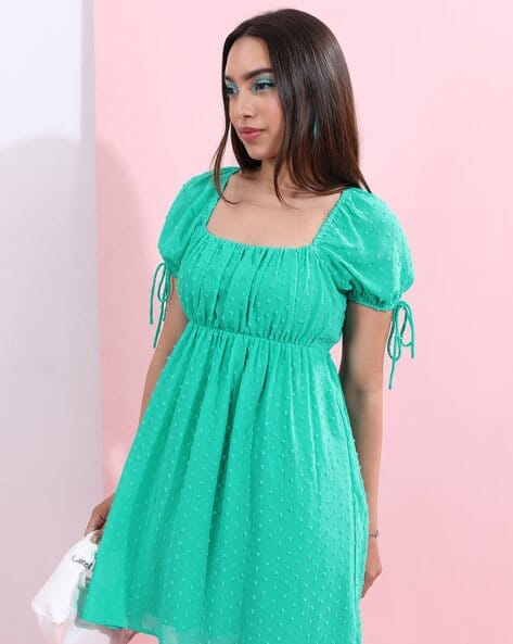 Tokyo Talkies Women Self-Design fit & Flare Dress
