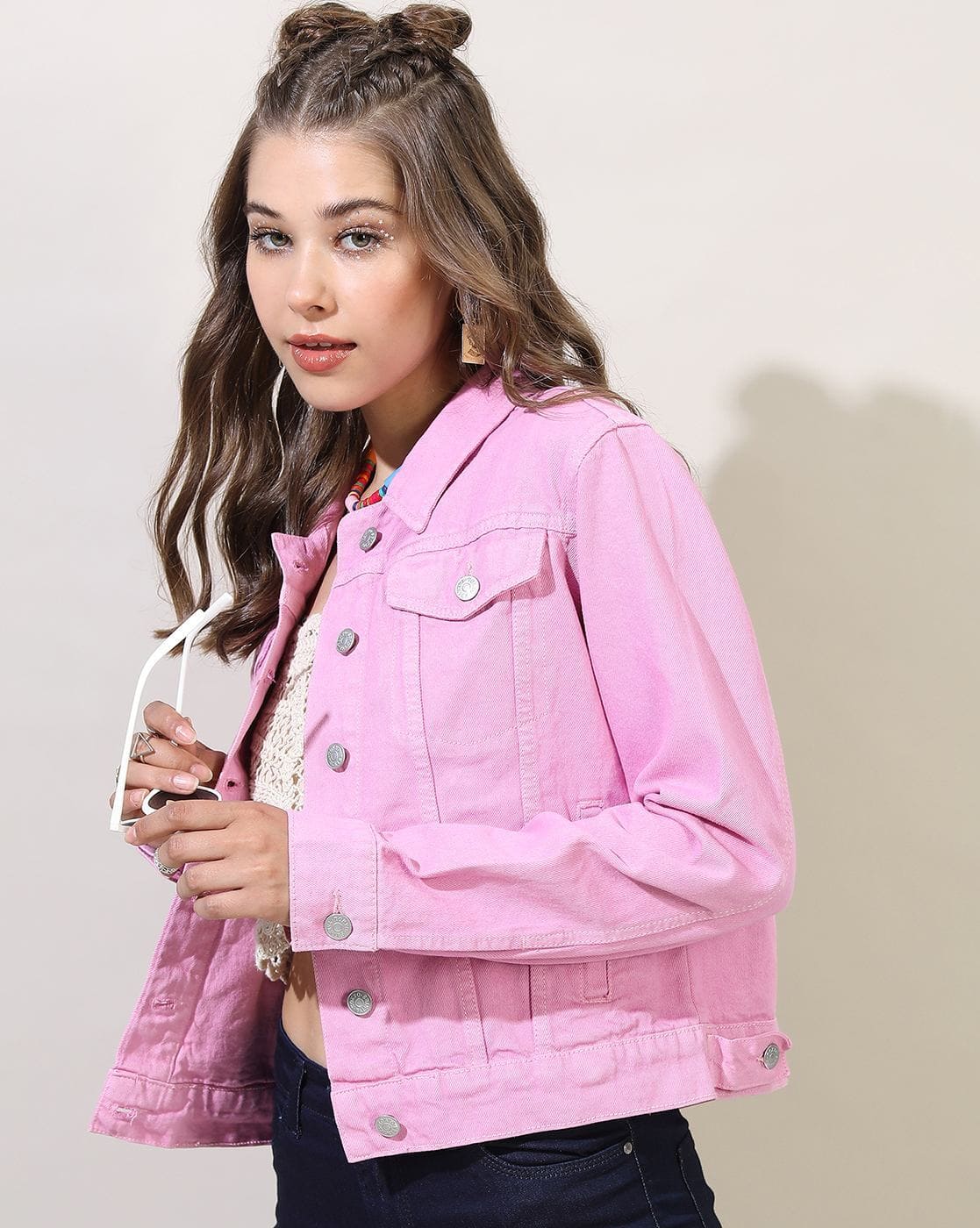 Buy TOKYO TALKIES Women Regular Fit Denim Jacket Online | Ajio.com
