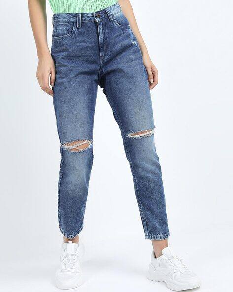 Tokyo Talkies Women Mid-Rise Relaxed Jeans