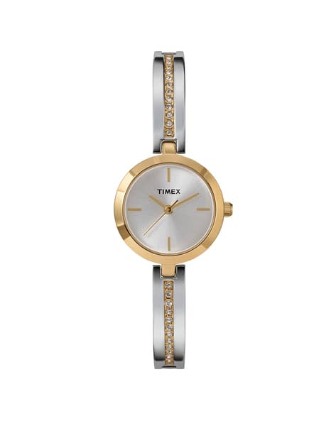 Timex Women Analogue Watch with Stainless Steel Strap-TW2W96200E6