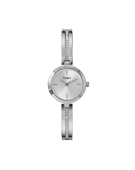 Timex Women Analogue Watch with Stainless Steel Strap-TW2W96100E6