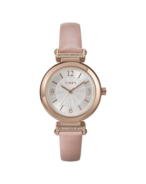 Timex Women Analogue Watch with Tang-Buckle Closure-TW2W96300E6