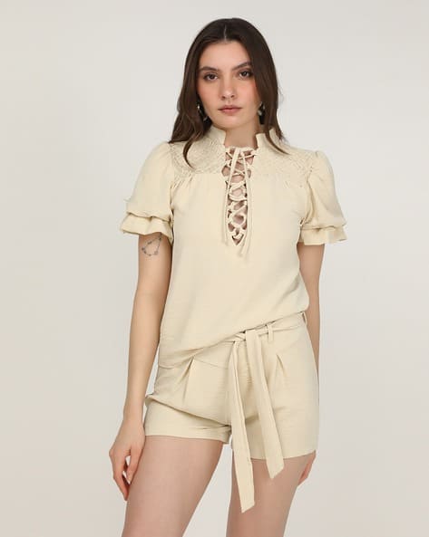 Lulu & Sky Ruffled Top & Skirts Co-Ord Set