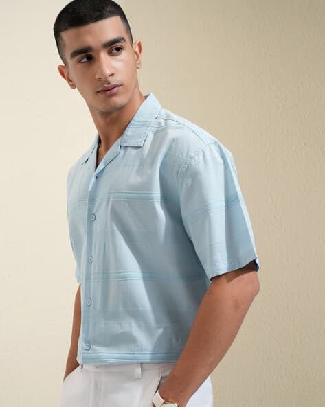 Highlander Men Textured Relaxed Fit Shirt