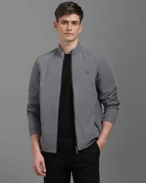 louis philippe Men Regular Fit Harrington Jacket-picture-11