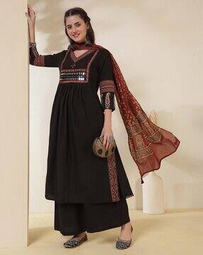 kimayra Ethnic Flared Kurta Set-picture-41