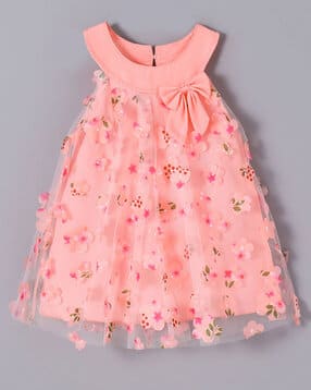 Girls Floral A-Line Dress-image-22