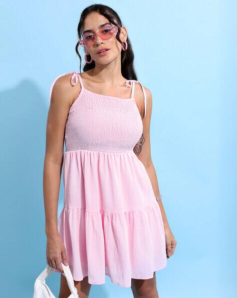 Tokyo Talkies Women Mini Tiered Dress