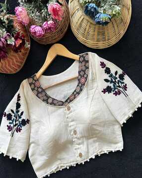 indie picks Embroidery Front Open Blouse-picture-12