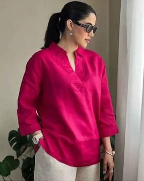 nyrika Women V-Neck Straight Tunic -picture-34