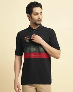 cantabil Colour-Block Regular Fit Polo T-Shirt-picture-15