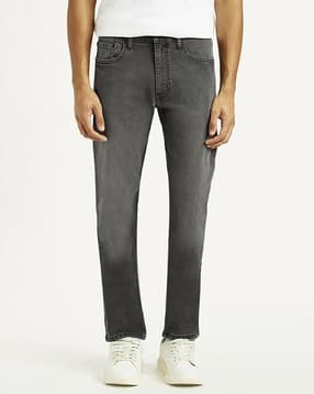 Men Mid-Wash Straight Fit Jeans