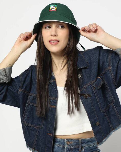 Buy Buda Jeans Co Women Embroidered Bucket Hat  Online | Ajio.com