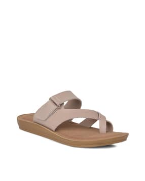 bata Women Toe-Ring Flat Sandals with Velcro Fastening-picture-19