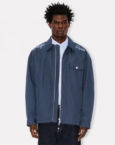 新品　HYPE GOLF DOT MOTIF COACH JACKET MOCA Buy KENZO Paris Chainstitch Relaxed Fit Coach Jacket | Blue Color