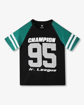 Boys Champion 95 Print Relaxed Fit Crew-Neck T-Shirt
