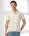 Men Floral Print Slim Fit Polo T-Shirt
