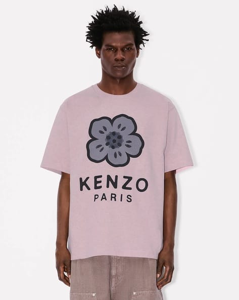 Buy KENZO Gots Boke Floral Embroidered Oversized Crew-Neck T-Shirt