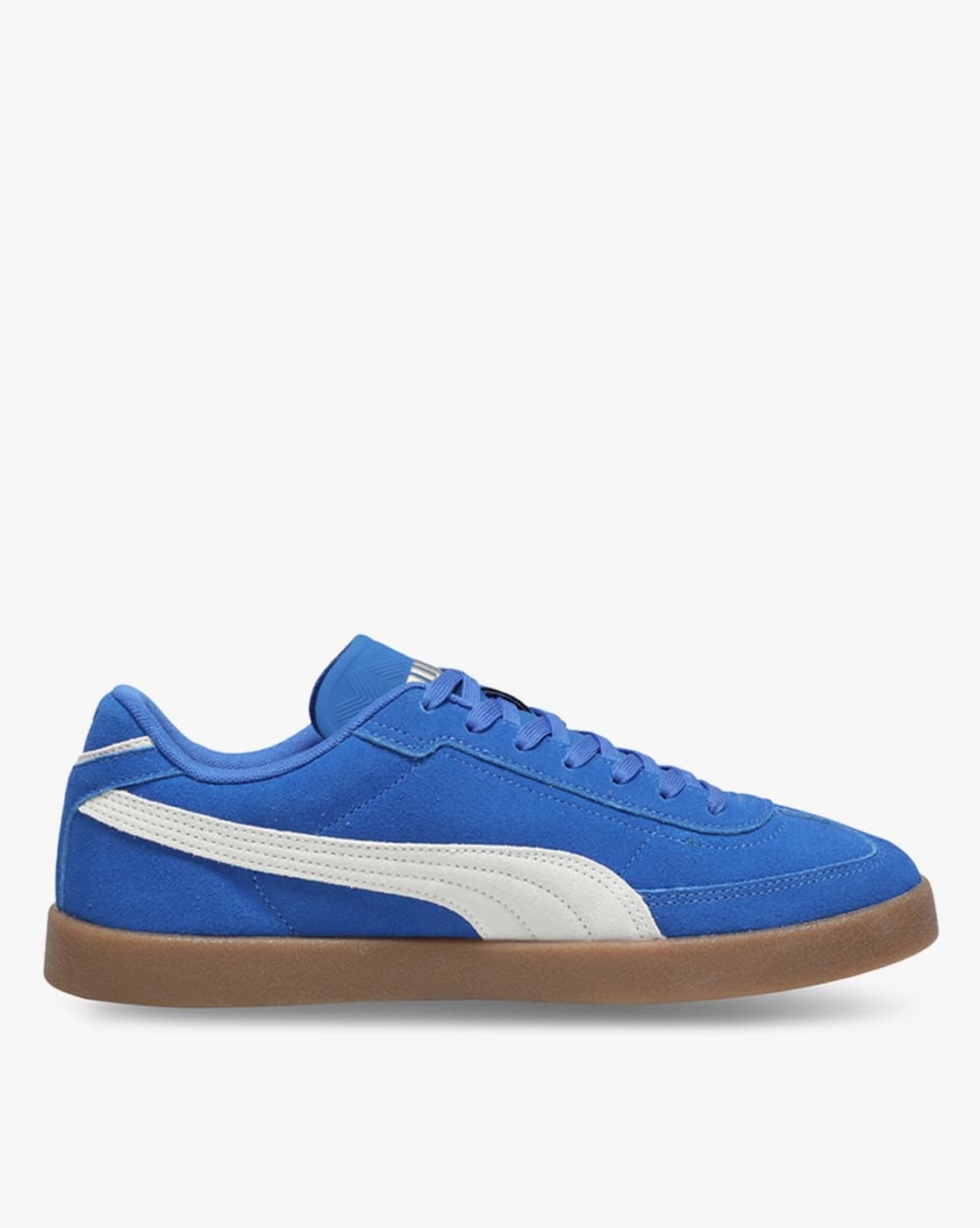Sport Shoes Puma Suede Blue Gum Sole Puma Club Unisex White Sneakers