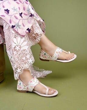 shoetopia Women Embroidered Slip-On Flat Sandals-picture-40