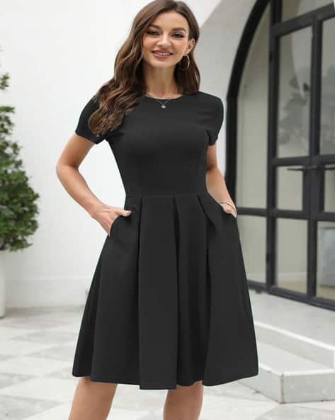 Buy Black Dresses for Women by AVANOVA Online | Ajio.com