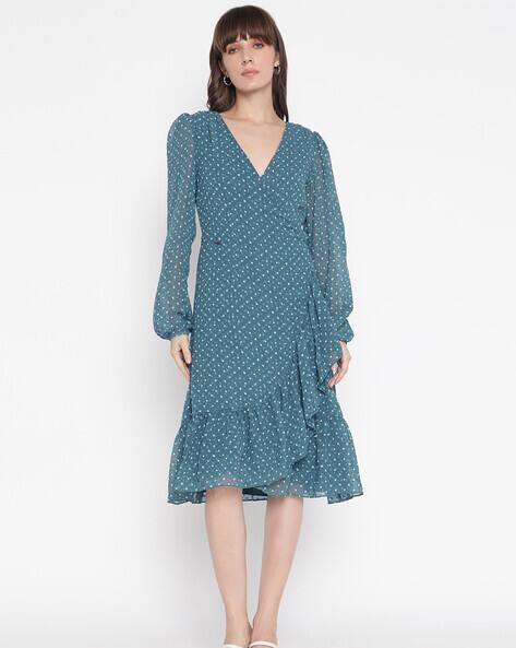 Buy Small Dot Print Deep Dresses for Women by Guess Online | Ajio.com