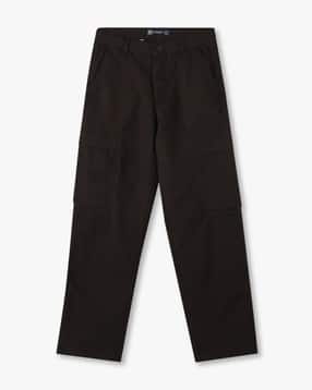 Boys Straight Fit Flat-Front Trousers
