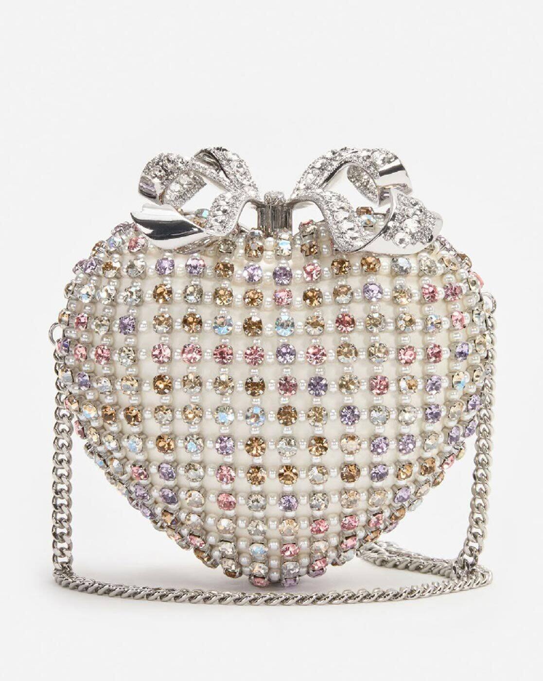 ✨極美品✨ crystal heart clutch パーティーバッグ -1117Wx1400H-469765221-multi-
