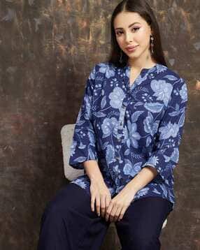 melange by lifestyle Women Floral print Straight Tunic-picture-23