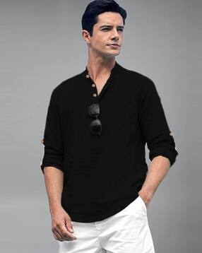 vida loca Men Regular Fit Short Kurta-picture-12