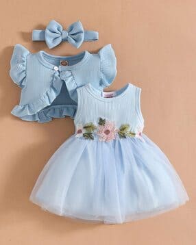 hopscotch Girls Floral Fit and Flare Dress-picture-18