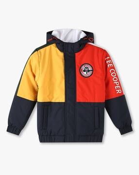 lee cooper Boys Colourblock Regular Fit Bomber Jacket-picture-30