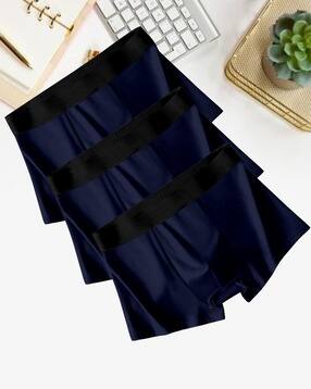 xqsee Men Pack of 3 Trunks with Elasticated Waist-picture-53