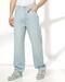Men Lightly Washed Straight Jeans