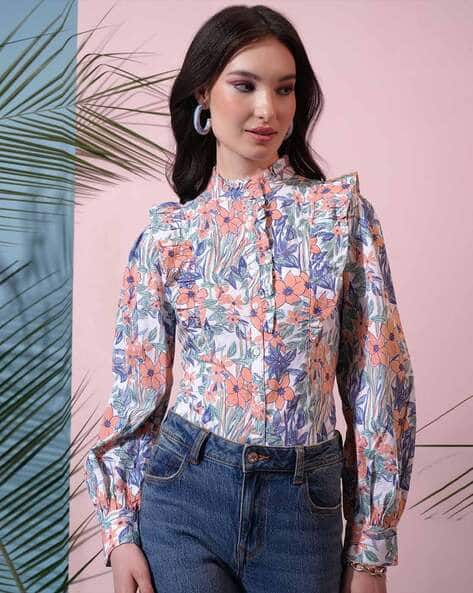 Tokyo Talkies Women Floral Print Regular Fit Top