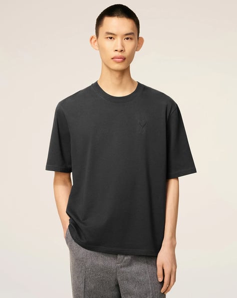 Buy Ami Paris Big Ami De Coeur Embossed Oversized T-Shirt