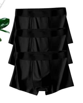 xqsee Men Pack of 3 Trunks with Elasticated Waist-picture-11