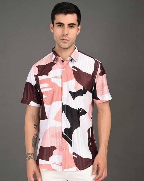 BHINDAS Men Slim Fit Spread-Collar Shirt