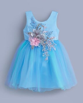 hopscotch Girls Embellished Fit and Flare Dress-picture-12