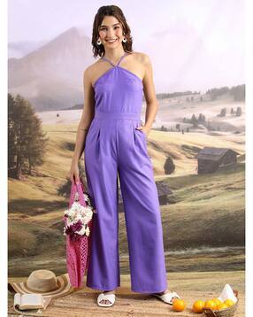 tokyo talkies Women Halter-Neck Jumpsuit-picture-49