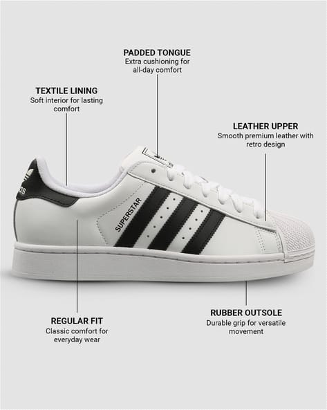 Buy Adidas Originals Men Superstar II Low-Top Lace-Up shoes